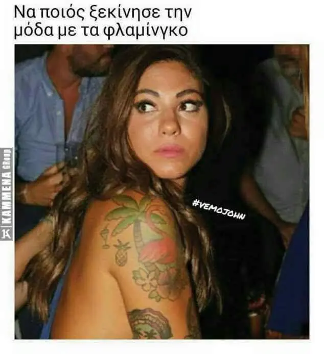 Ναποιός ξεκίνησε την μόδα με τα φλαμίνγκο